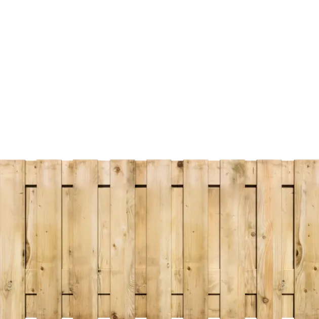 Tuinscherm Grenen 19 planks 90x180 cm BxH | Geschaafd | Verticaal | Recht