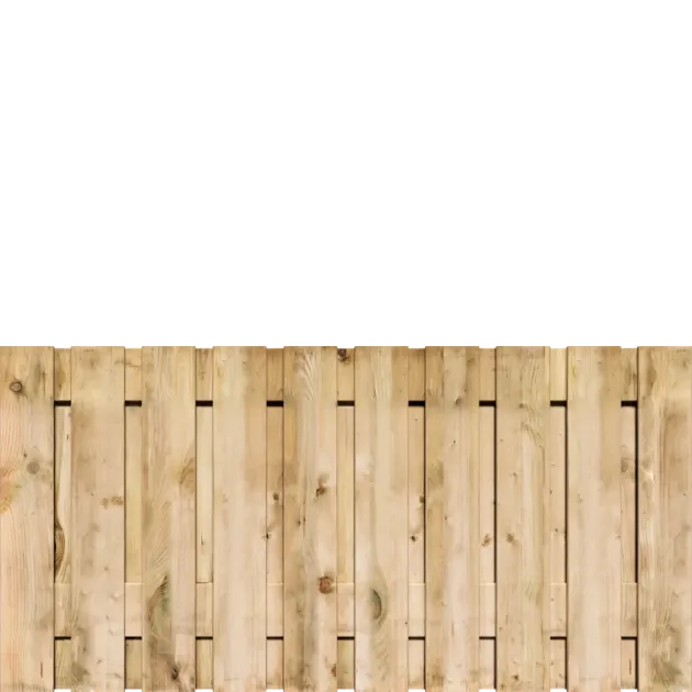 Tuinscherm Grenen 21 planks 90x180 cm BxH | Geschaafd | Verticaal | Recht