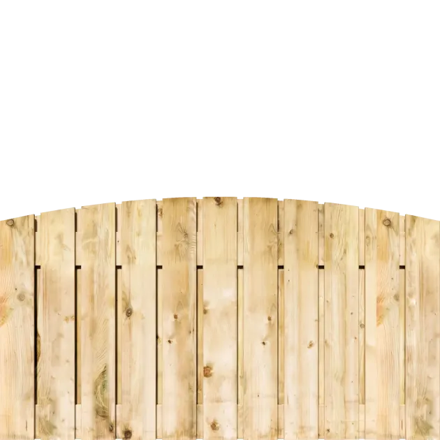 Tuinscherm Grenen 23 planks 90x180 cm BxH | Geschaafd | Verticaal | Toog