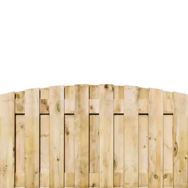 Tuinscherm Grenen 17 planks 90x180 cm BxH | Geschaafd | Verticaal | Toog