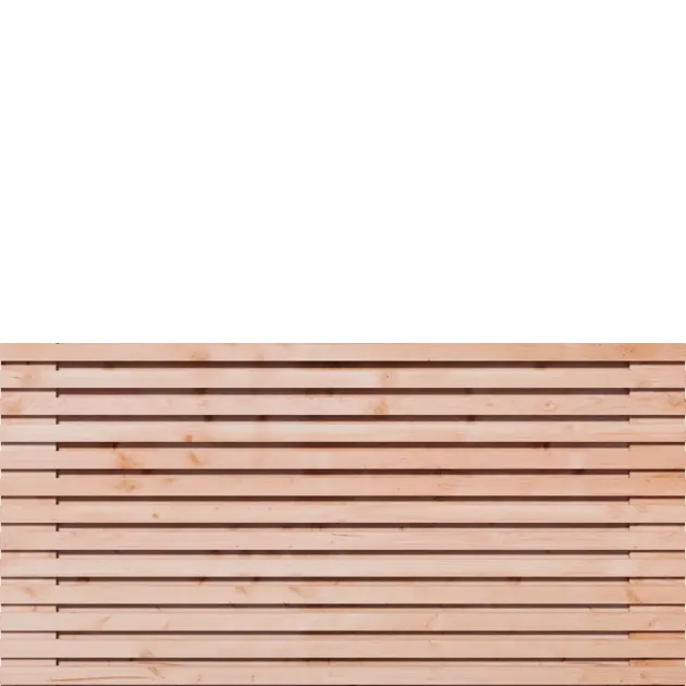 Tuinscherm Horizontaal Douglas Rhombus 51 planks 90x180 cm BxH | Geschaafd