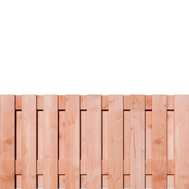 Tuinscherm Douglas 19 planks 90x180 cm BxH | Geschaafd | Verticaal | Recht