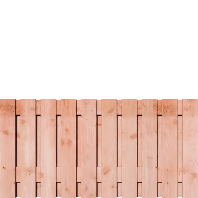 Tuinscherm Douglas 21 planks 90x180 cm BxH | Geschaafd | Verticaal | Recht