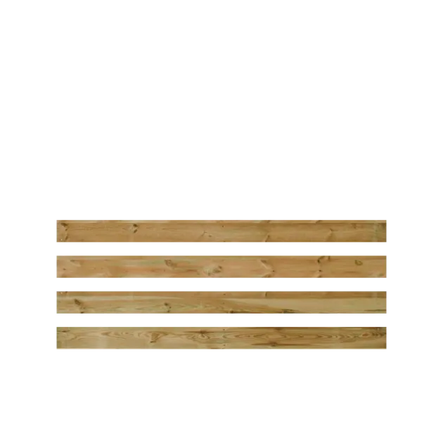 Tuinhekje Evi - Grenen balken set