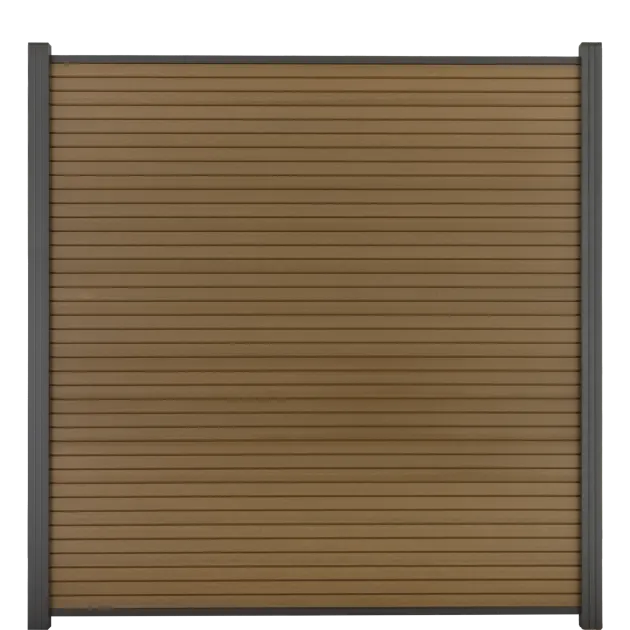 Composiet Schutting - Rhombus Teak - Horizontaal