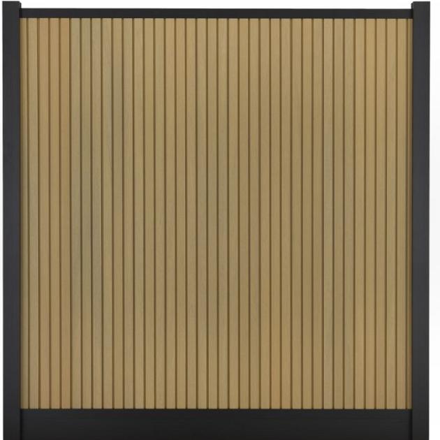 Composiet Premium Tuinscherm - Rhombus Teak - Verticaal
