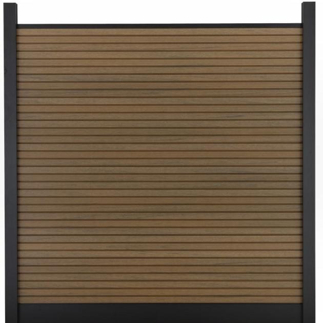 Composiet Premium Tuinscherm - Rhombus Tropical Brown - 185cm - Horizontaal