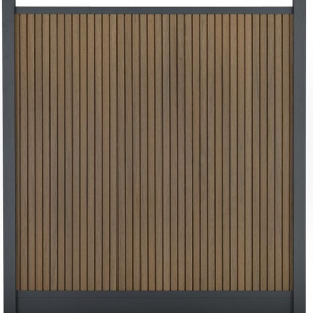 Composiet Premium Tuinscherm - Rhombus Tropical Brown - Verticaal