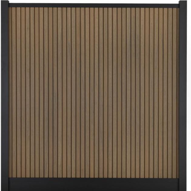 Composiet Premium Tuinscherm - Rhombus Tropical Brown - Verticaal