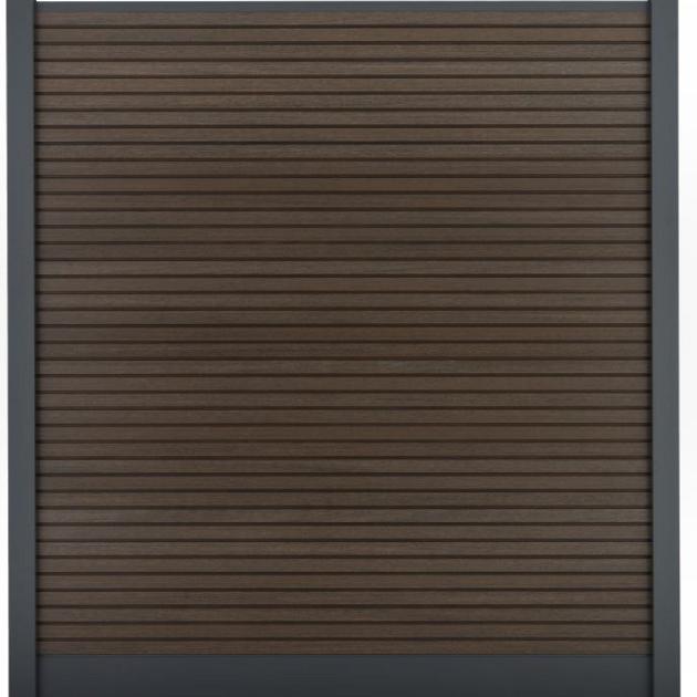Composiet Premium Tuinscherm - Rhombus Savanna Brown - 185cm - Horizontaal