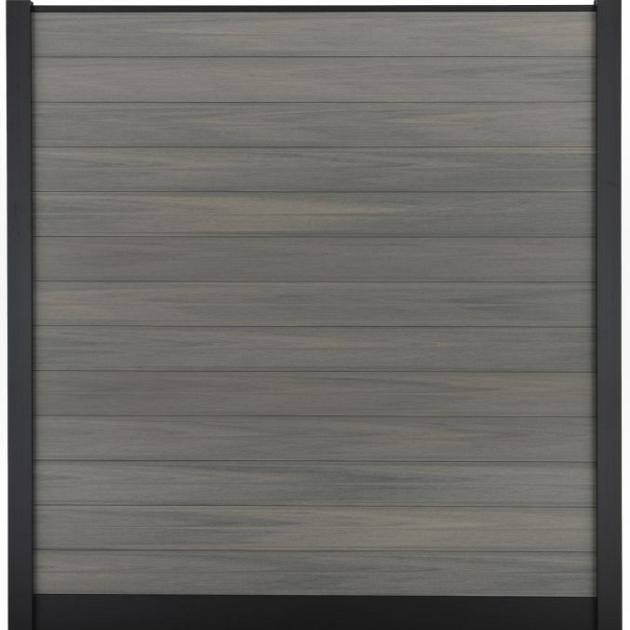 Composiet Premium Tuinscherm - Natural Light Grey - 185cm - Horizontaal