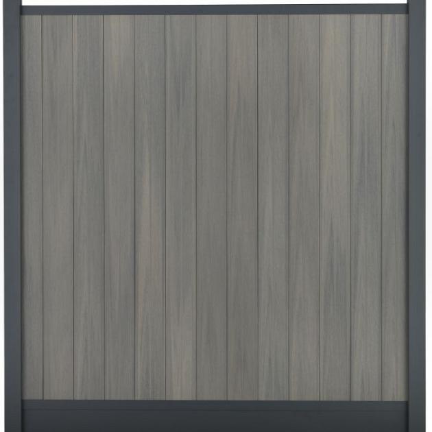 Composiet Premium Tuinscherm - Natural Light Grey - Verticaal