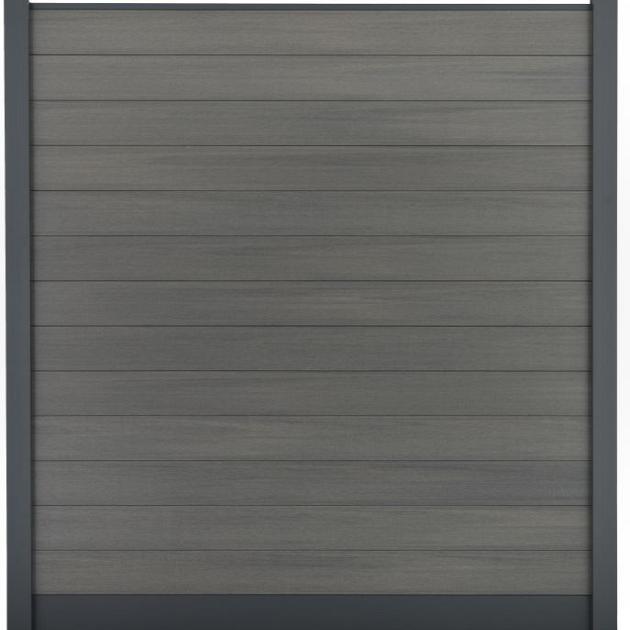 Composiet Premium Tuinscherm - Natural Cloudy Grey - 185cm - Horizontaal