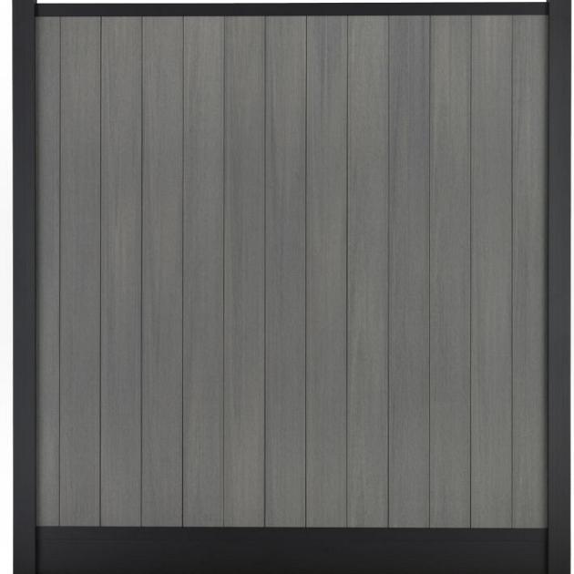 Composiet Premium Tuinscherm - Natural Cloudy Grey - Verticaal