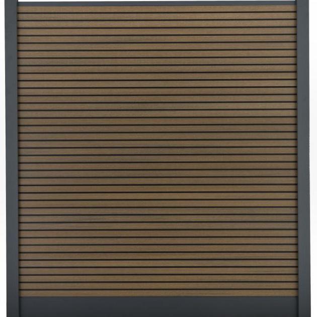 Composiet Premium Tuinscherm - Rhombus Stripe - 185cm - Horizontaal