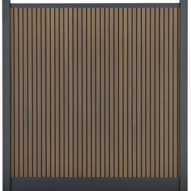 Composiet Premium Tuinscherm - Rhombus Stripe - Verticaal