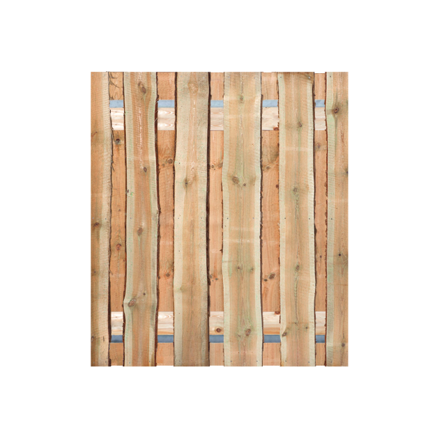 Grenen Schaaldelen Tuinpoort 170x195 cm | Stalen frame met slotkast | Verstelbaar