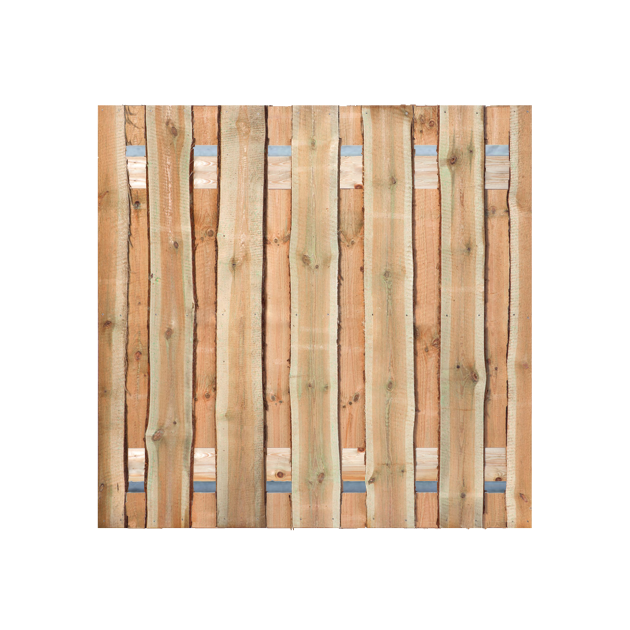 Grenen Schaaldelen Tuinpoort 200x195 cm | Stalen frame met slotkast | Verstelbaar