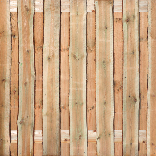 Tuinscherm Grenen Schaaldelen 150x180 cm BxH | Schorsvrij schaaldelen |  | Recht