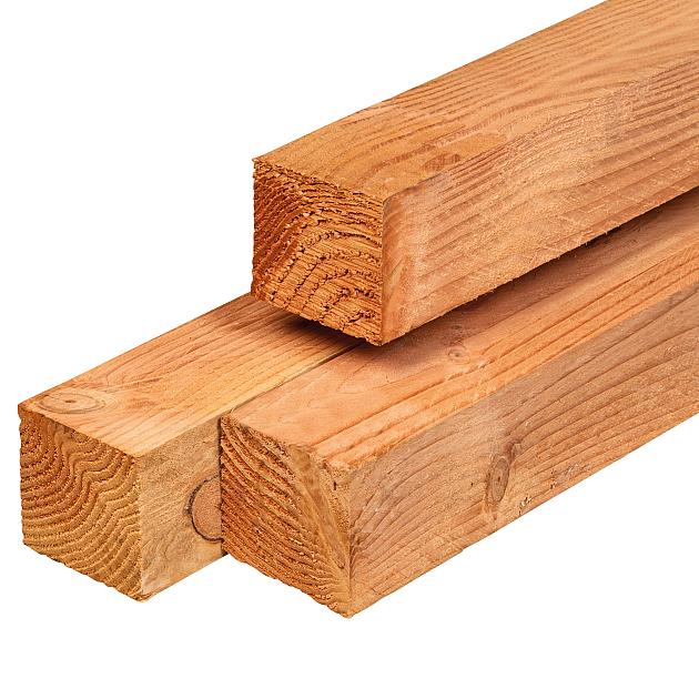 Douglas Tuinpaal 100x100x3000 fijnbezaagd | onbehandeld