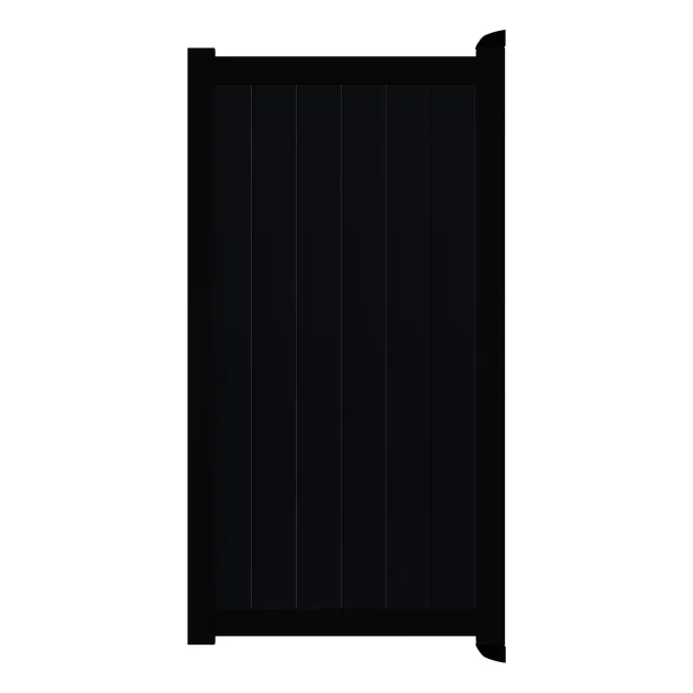 Aluminium Tuinpoort - Aluminium Black - Verticaal - Zwart aluminium frame