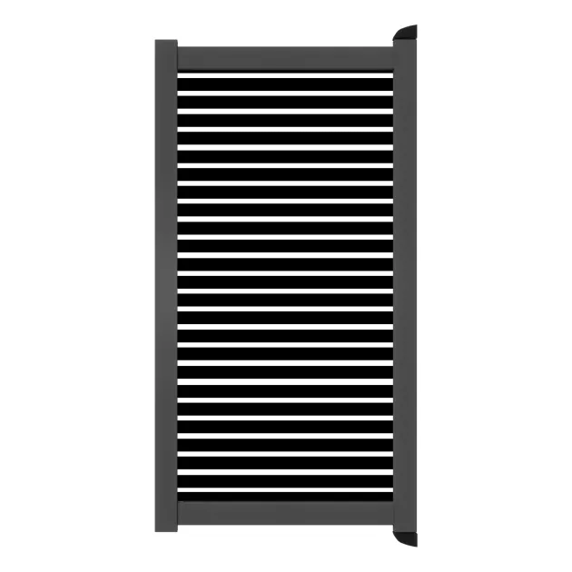 Aluminium Tuinpoort - Sight 50 - Black - Horizontaal - Antraciet aluminium frame