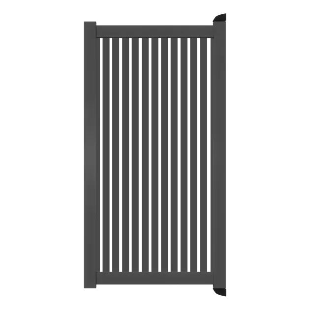 Aluminium Tuinpoort | Maatwerk v/a 98x90cm | Sight 50 - Antraciet | Verticaal | Antraciet aluminium