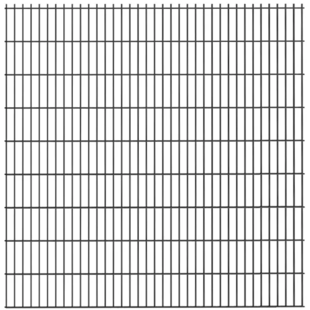 Aluminium dubbelstaafmat Trellis | 178cm | Zwart