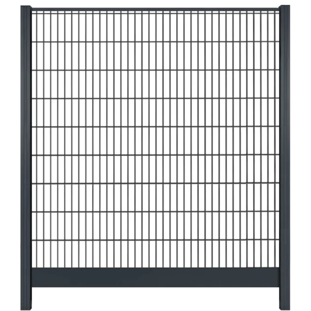 Aluminium dubbelstaafmat Trellis | 178cm | Antraciet