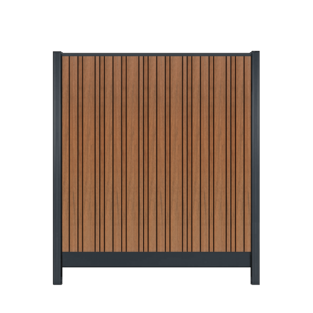 Composiet Premium Tuinscherm - Barcode Stripe - Verticaal