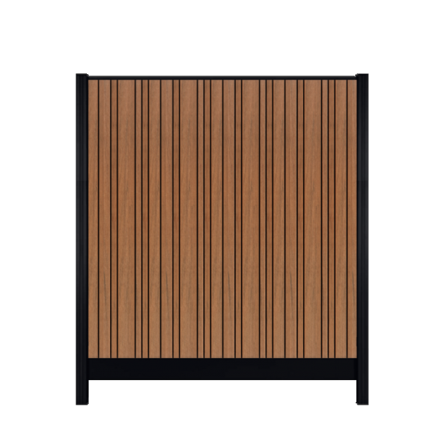 Composiet Premium Tuinscherm - Barcode Stripe - Verticaal