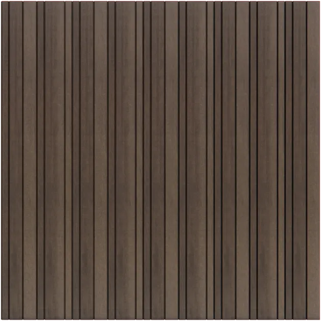 Composiet Premium Tuinscherm - Barcode Walnut - Verticaal