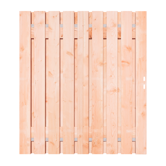 Douglas Tuinpoort 160x195 cm | Stalen frame met slotkast | Verstelbaar | 15x140 mm | Fijnbezaagd