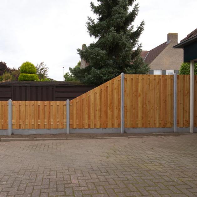 Tuinscherm Douglas 19 planks | Geschaafd | Verticaal | Recht