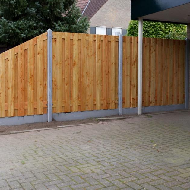 Tuinscherm Douglas 19 planks | Geschaafd | Verticaal | Recht