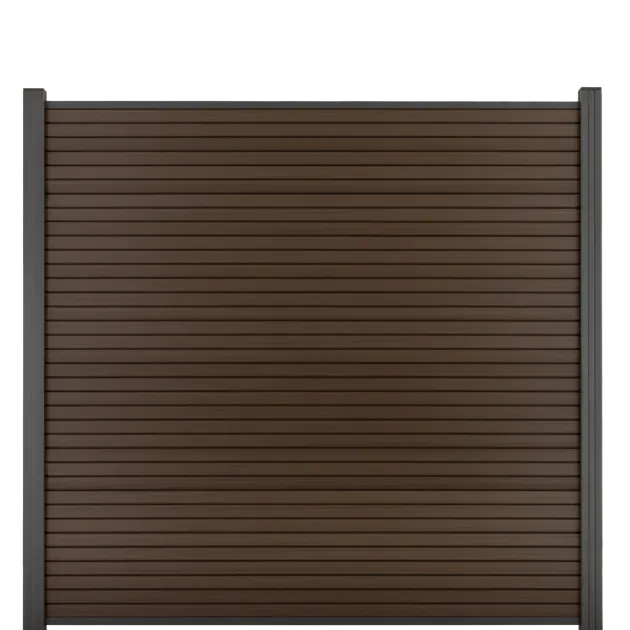 Comfort Composiet Tuinscherm - Rhombus Dark Brown 180x180 cm