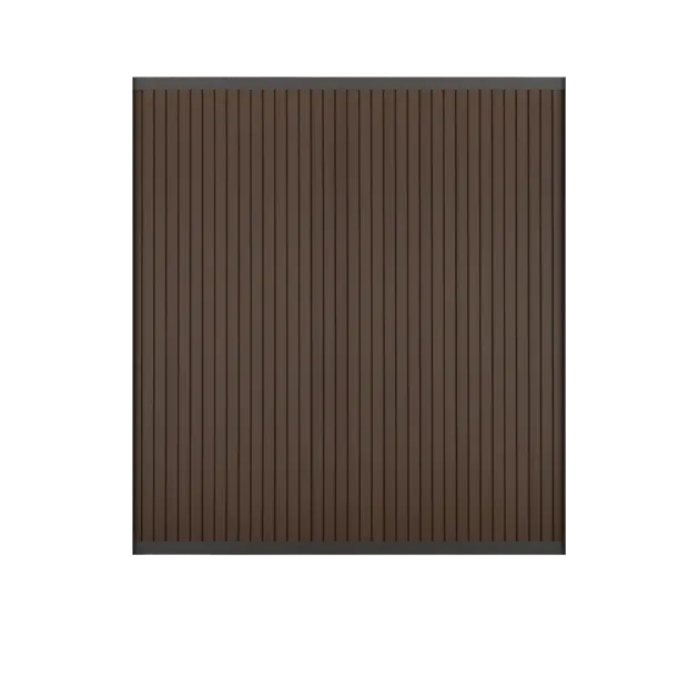 Comfort Composiet Tuinscherm - Rhombus Dark Brown 190x170 cm - Verticaal