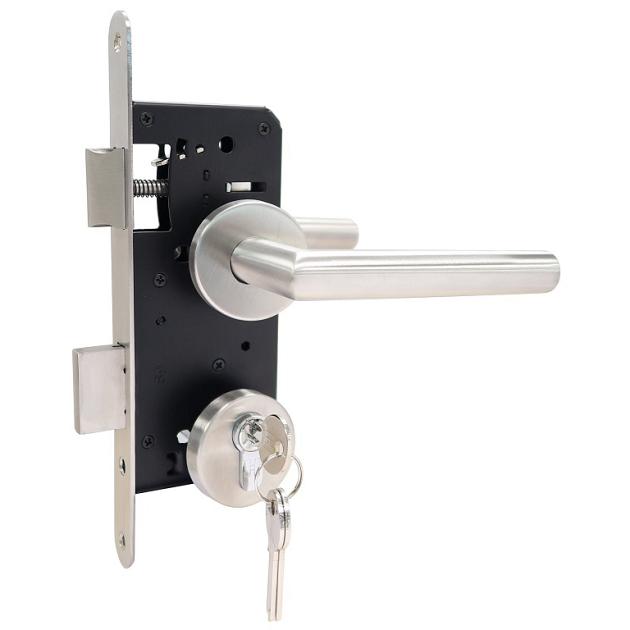 Slotset met rozet | Stalen frame zonder slotkast | RVS