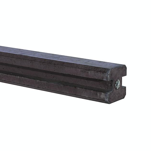 Betonschuttingpaal Bruin 11.5x11.5x314cm tussensp. 252cm