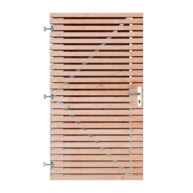 Douglas Horizontale Rhombus Tuinpoort 100x180 cm | 22x45 mm | 51-planks model