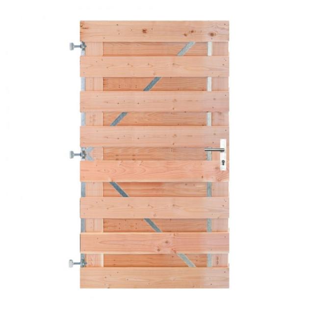 Douglas Horizontale Tuinpoort 100x180 cm | 15x140 mm | 17-planks model