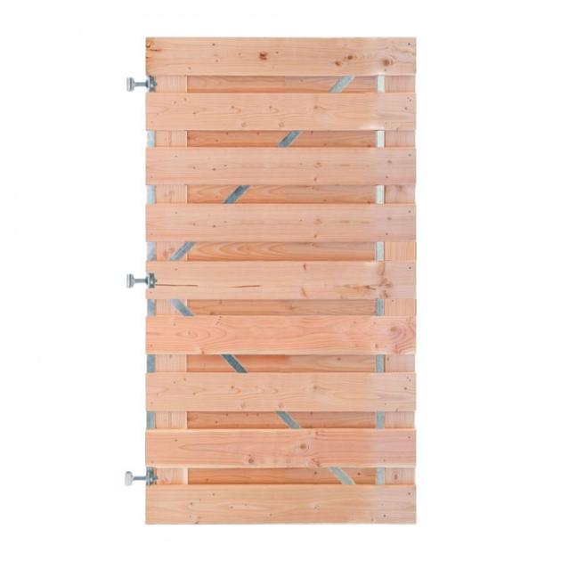Douglas Horizontale Tuinpoort 100x180 cm | geschaafd 16x140 mm | 19-planks model