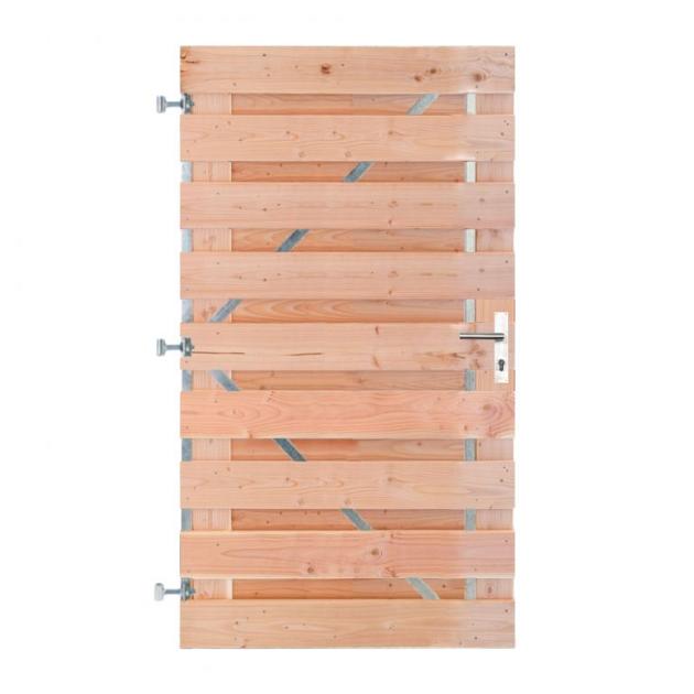 Douglas Horizontale Tuinpoort 100x180 cm | geschaafd 16x140 mm | 19-planks model