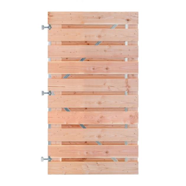 Douglas Horizontale Tuinpoort 100x180 cm | geschaafd 16x140 mm | 21-planks model