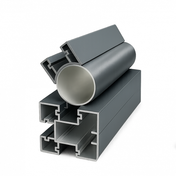 Aluminium Premium profiel voor schuine hoek Antraciet