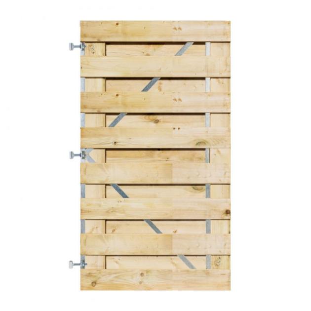 Grenen Horizontale Tuinpoort 100x180 cm | 17x140 mm | 17-planks model