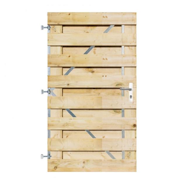 Grenen Horizontale Tuinpoort 100x180 cm | 17x140 mm | 17-planks model