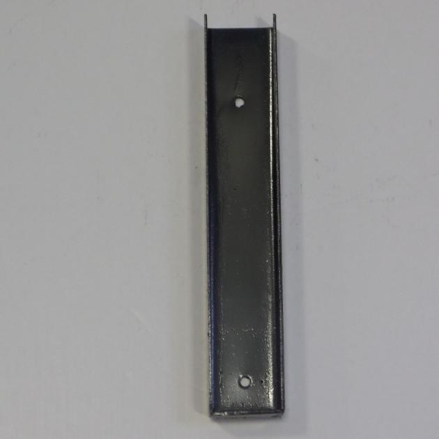 U-profiel t.b.v. betonplaat - Zwart - 26cm