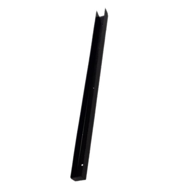 U-profiel t.b.v. betonplaat - Zwart - 72cm