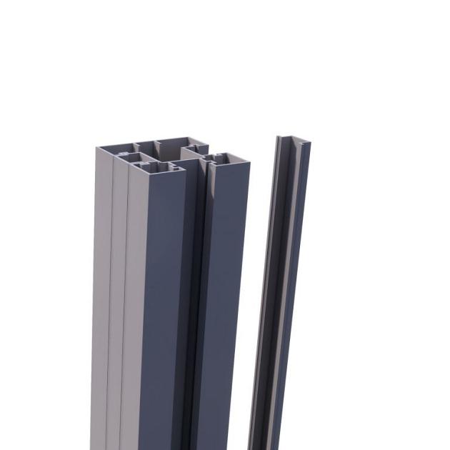 Aluminium Premium Schuttingpaal Grey - 280cm